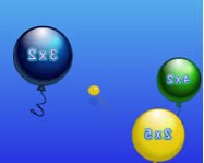 Balloon pop math online oktató játék